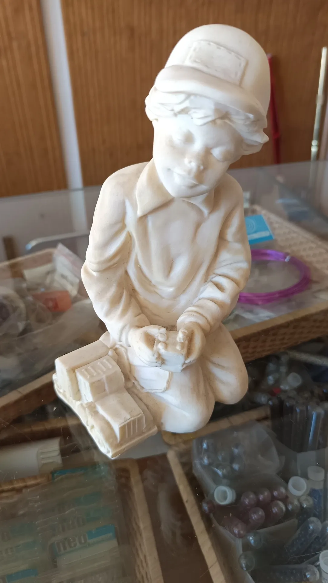 Niño camión marmolina 20cm