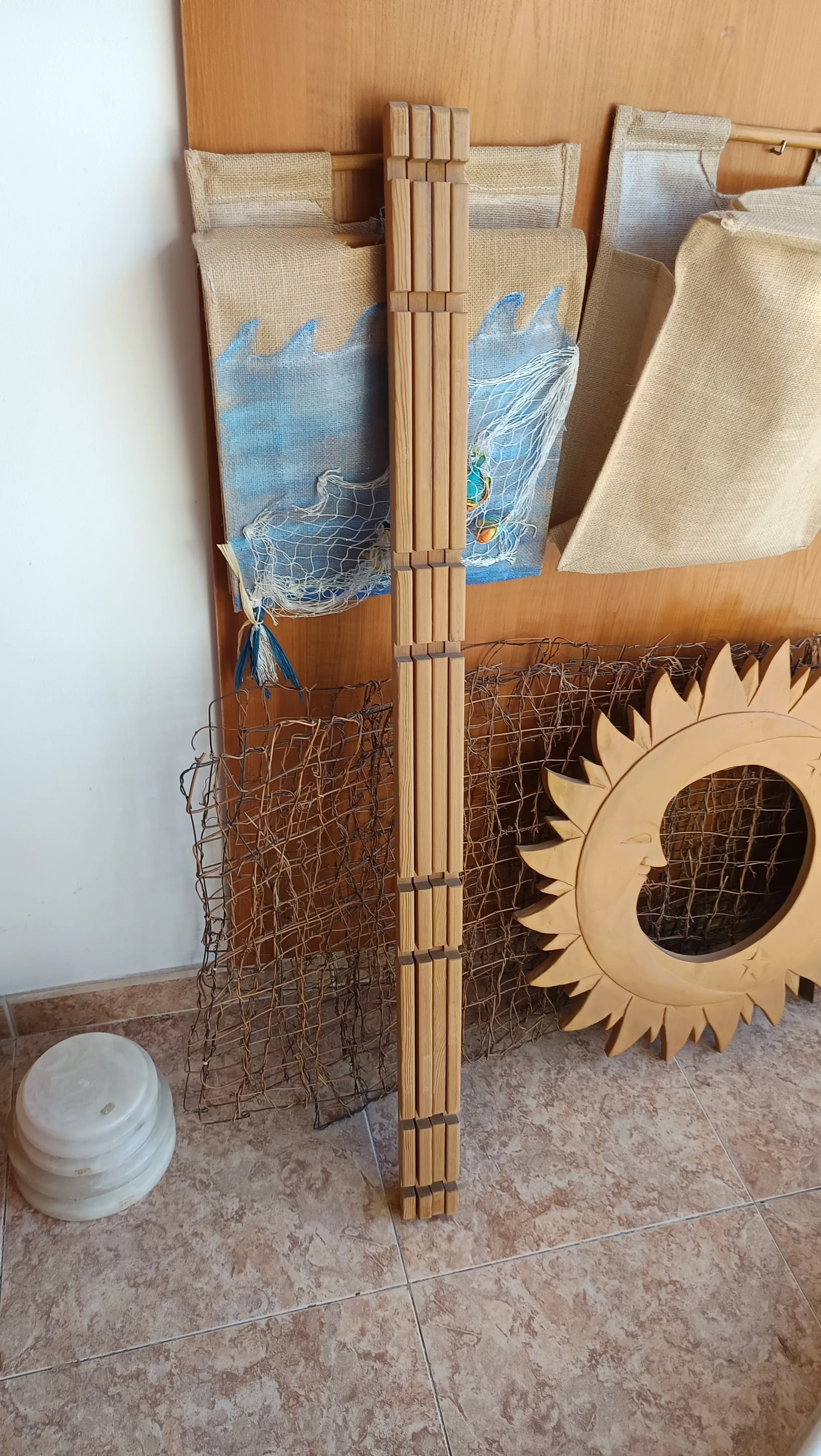 Lote de soportes de madera para decorar