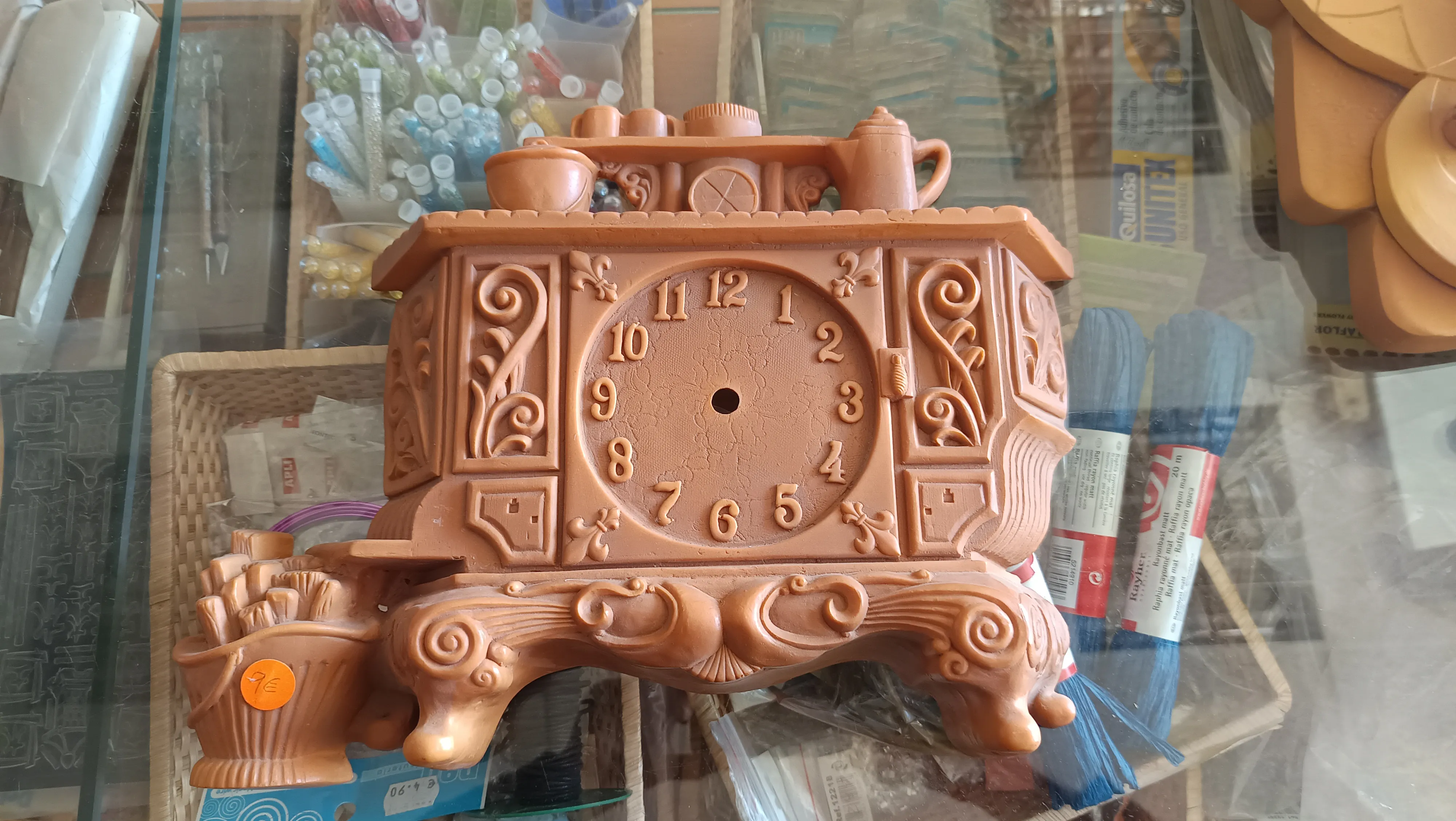 Reloj cocina resina