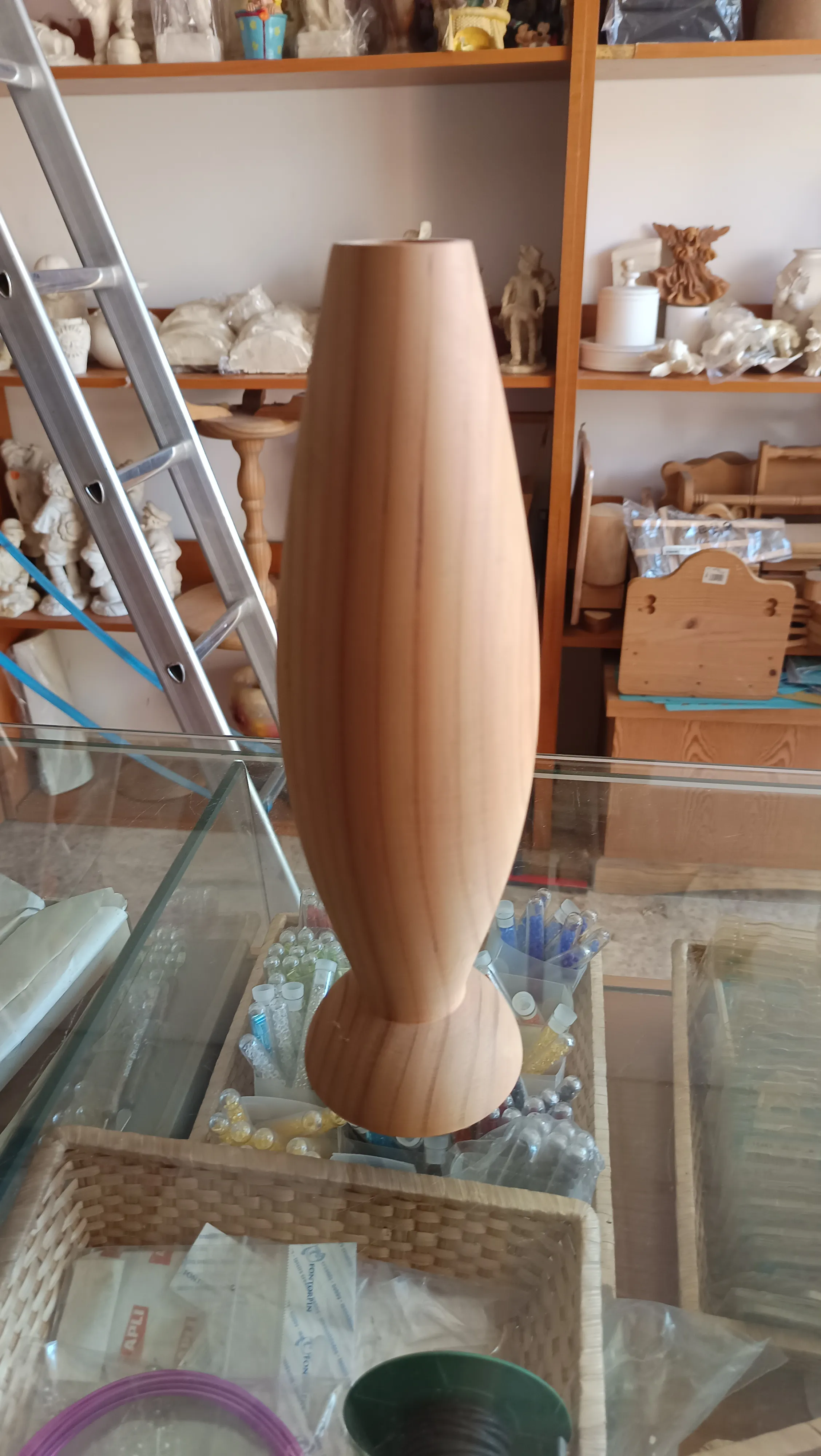 Jarrón Madera torneado 30cm