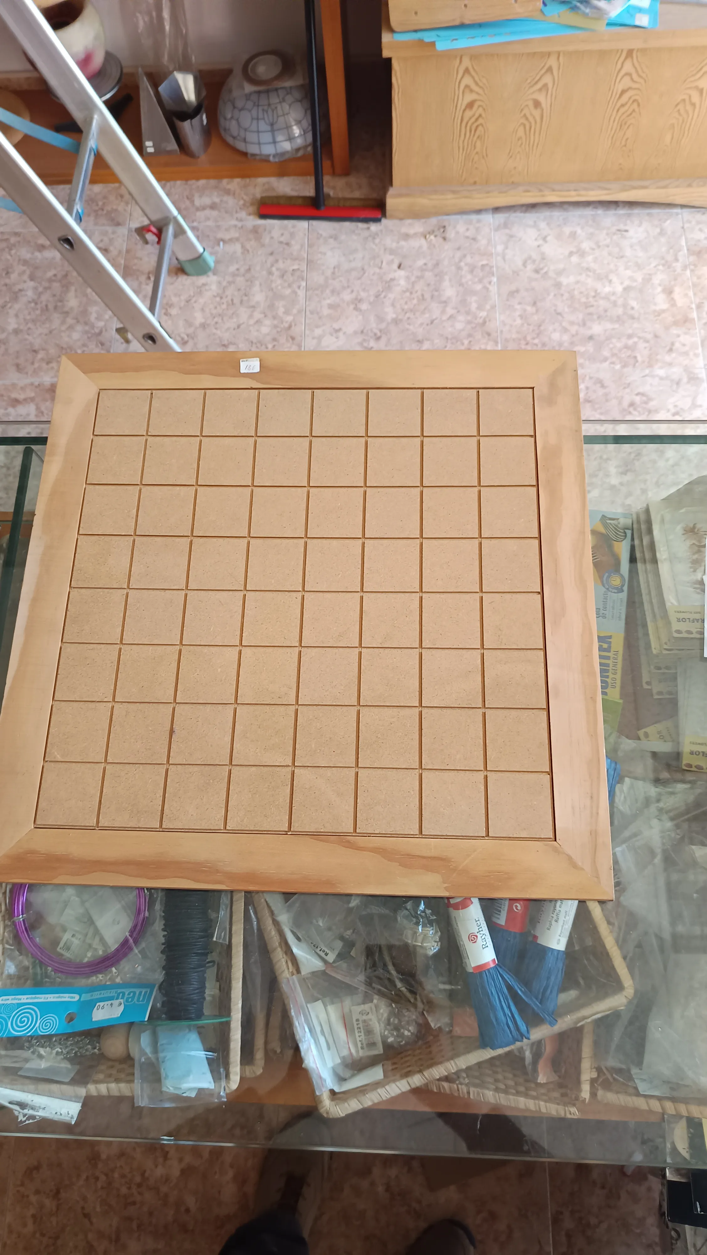 Tablero ajedrez 48cm madera