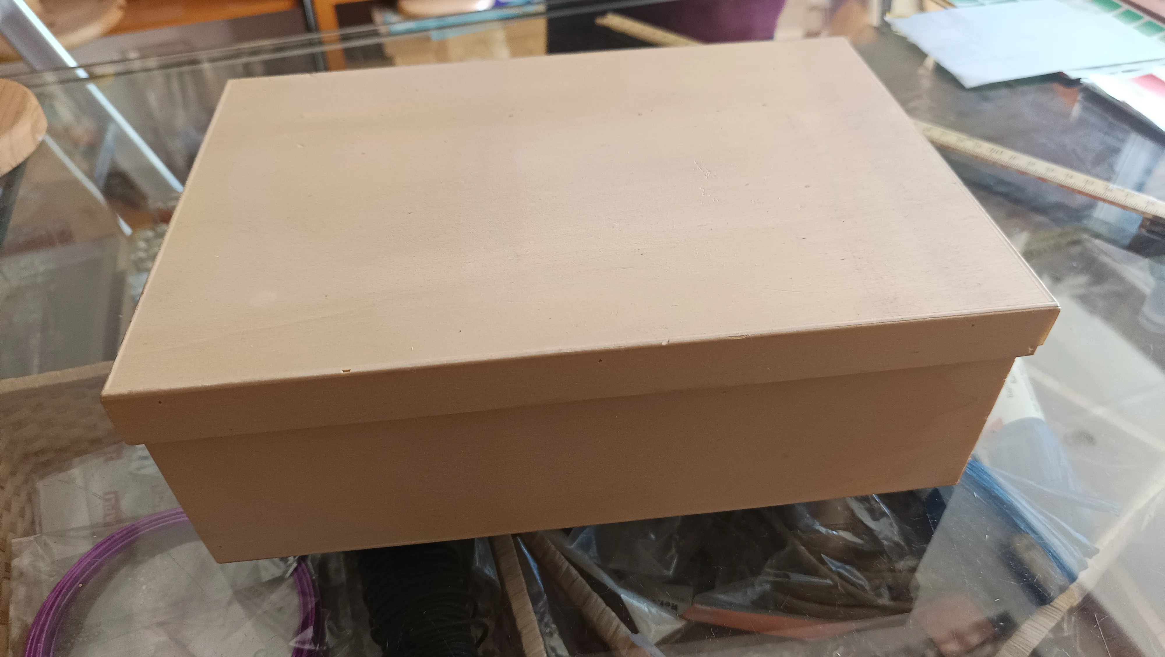 Caja madera tapa 28x19x9