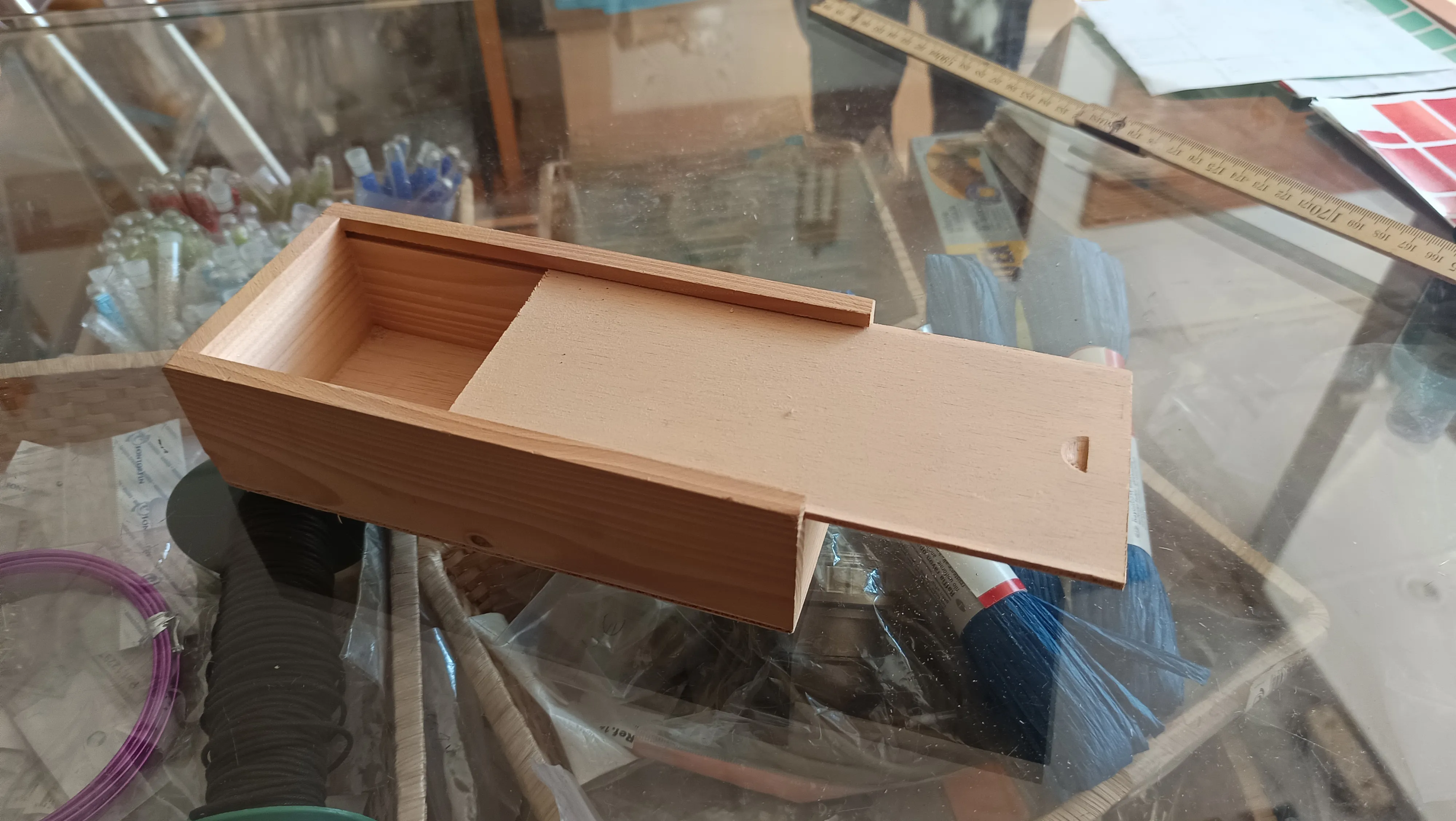 Estuche madera 19x9x5