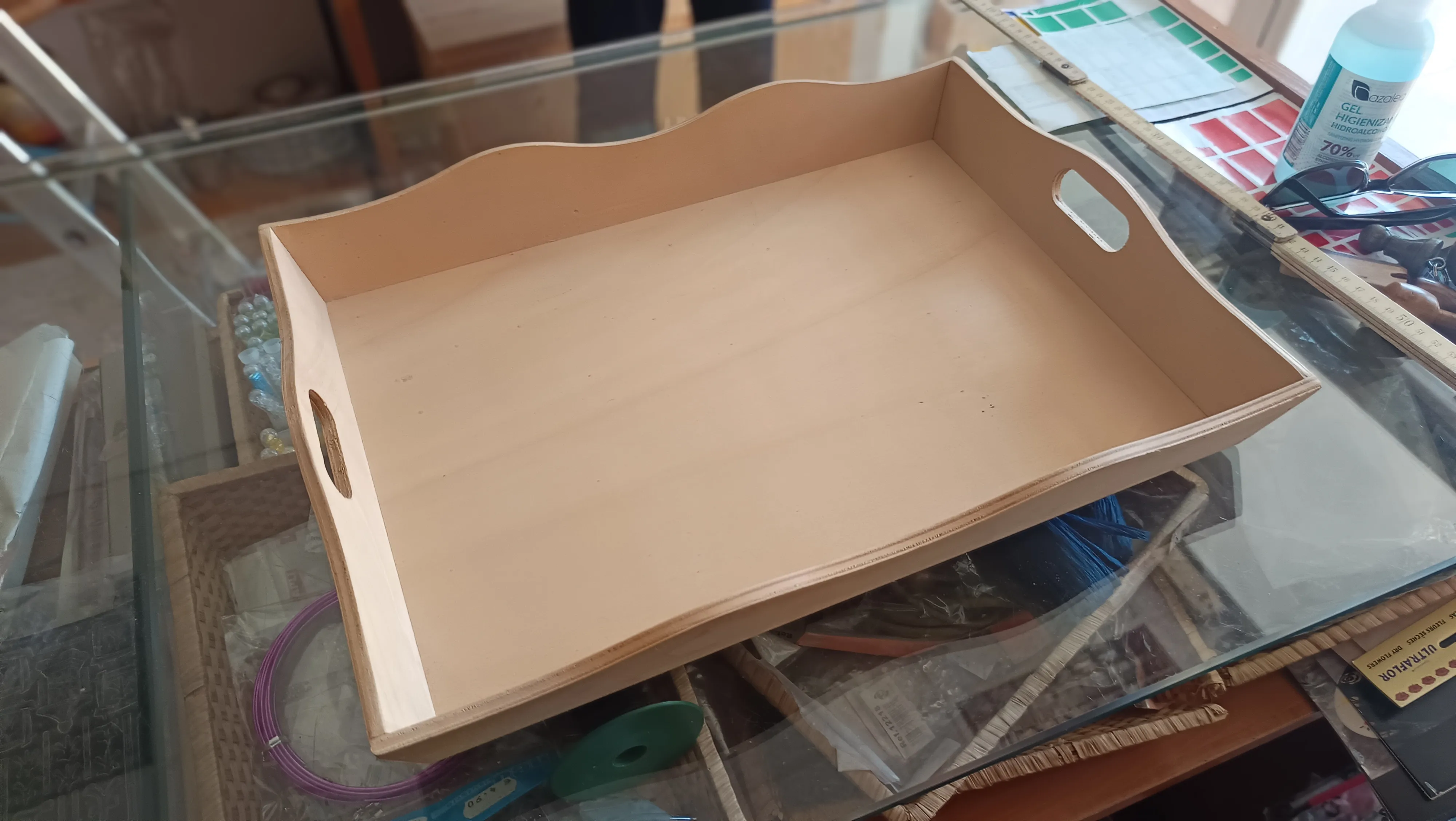 Bandeja de madera 44x33cm