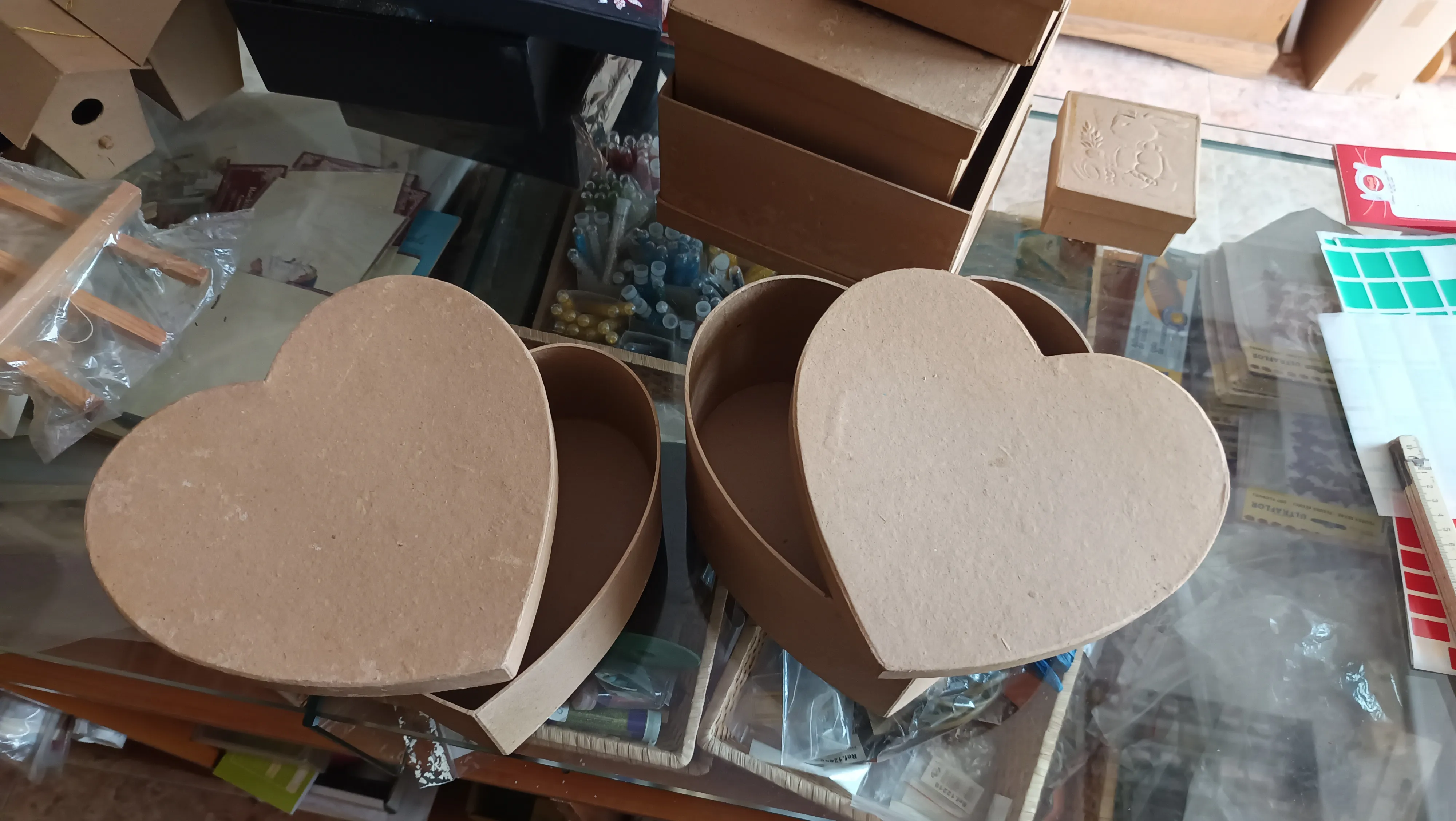 Juego 2 cajas cartón para decorar